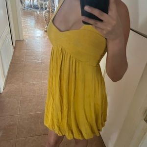 Yellow y2k bebe dress
